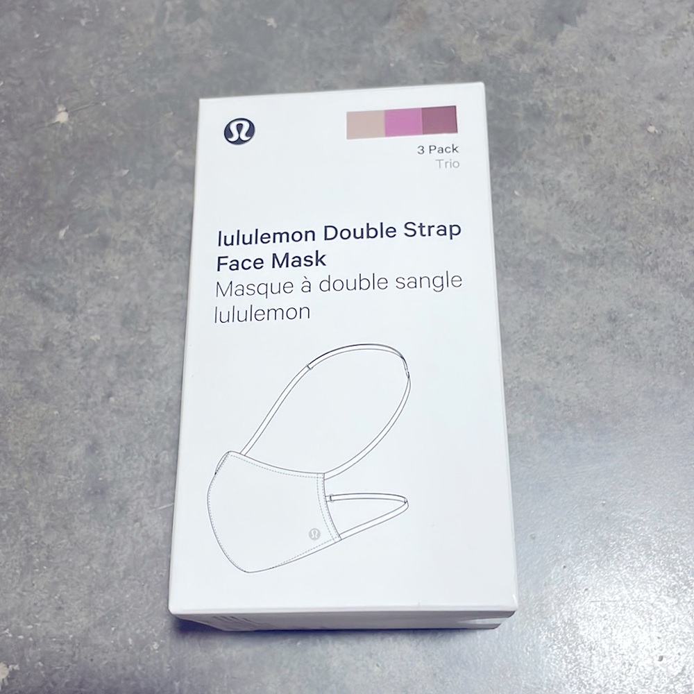 LULULEMON Face Mask Double Strap 3 Pack